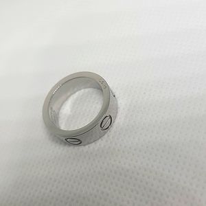Silver love ring